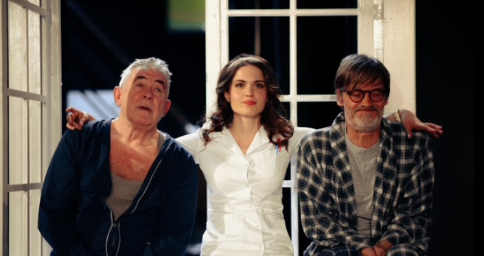 The three actors in the play Andjela